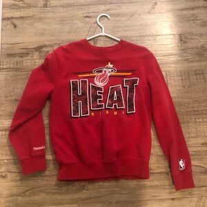 Mitchell & Ness Red Crewneck Sweatshirt
